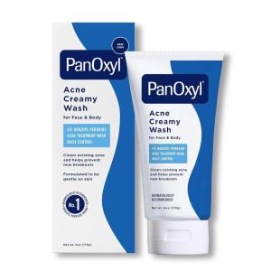 imagePanOxyl Antimicrobial Hydrating Acne Creamy Wash 4 Benzoyl Peroxide 6 Ounce6 Ounce Pack of 1