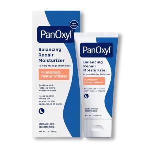 imagePanOxyl PM Balancing Repair Moisturizer with Niacinamide Ceramides and Cica Hydrating Face Moisturizer Acne Prone Skin and Dry Skin NonComedogenic Night Face Moisturizer 3 oz3 Fl Oz Pack of 1